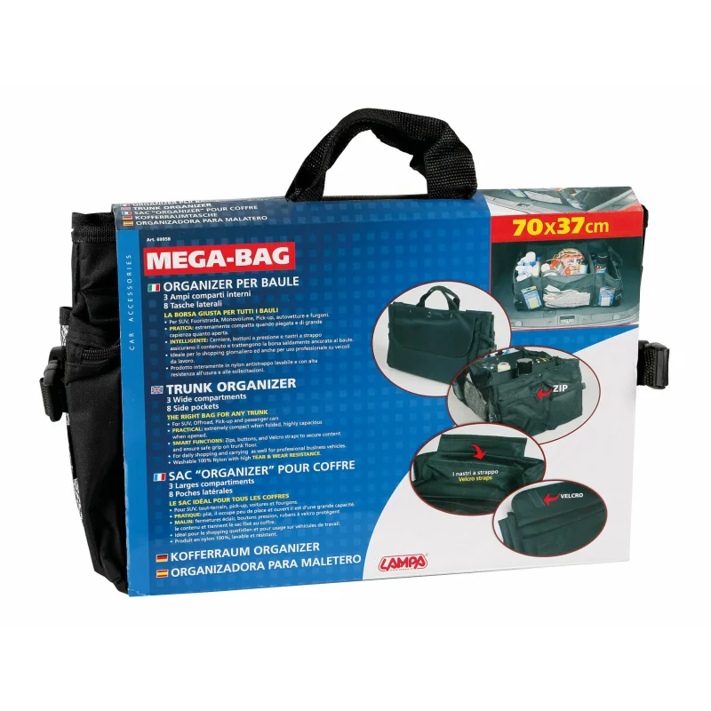 Geanta organizatoare auto pliabila Mega-Bag, 70x45 cm, Lampa