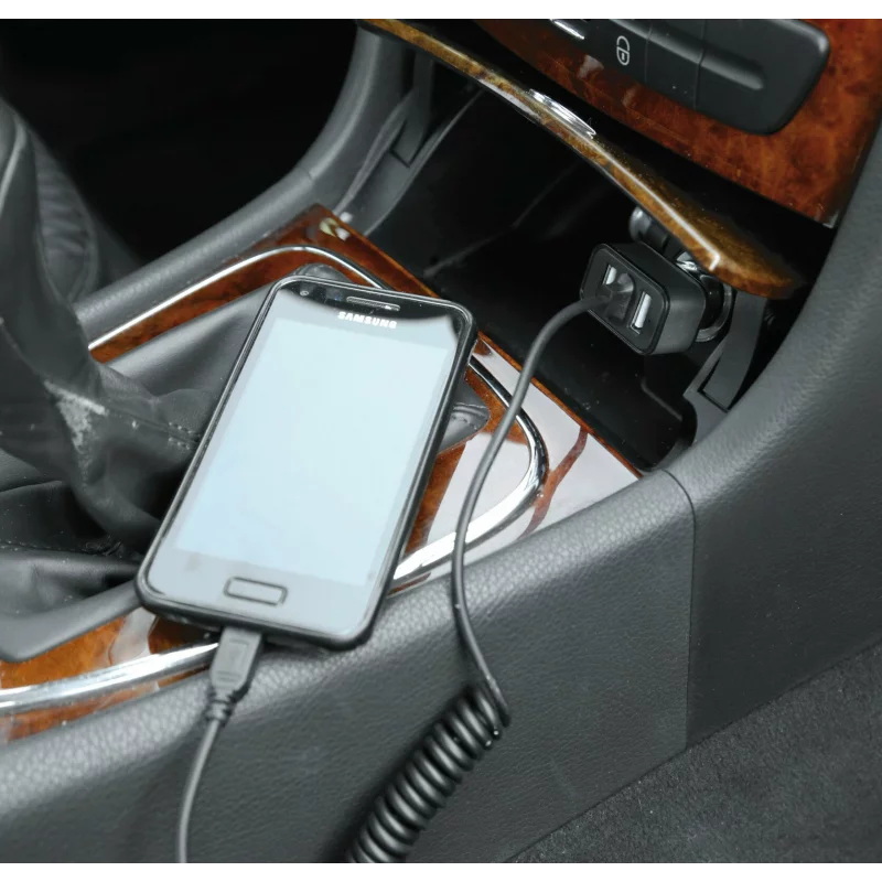 Incarcator auto rapid micro USB cu 2 porturi USB, 5800mA, 12/24V