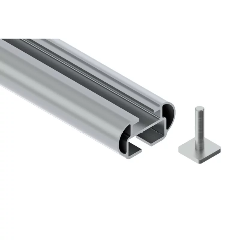 Set bare portbagaj din aluminiu 129 cm L pentru bare longitudinale