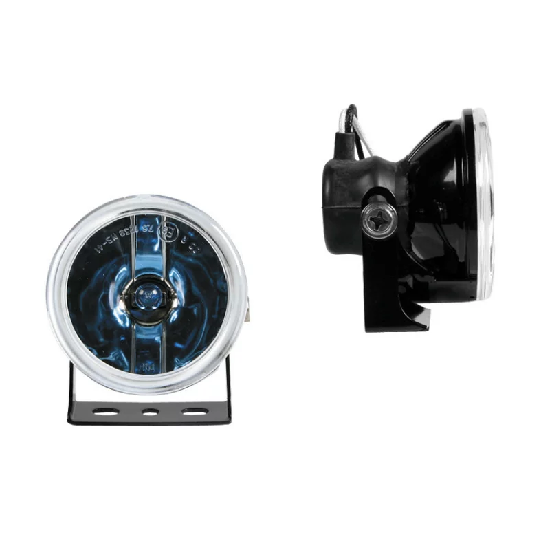 Proiectoare auto Hyena albe 12V cu bec H3 55W, set 2 buc