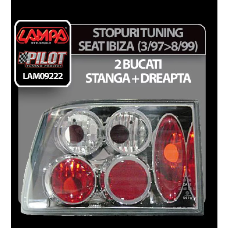 Stopuri tuning cromate pentru Seat Ibiza 1997-1999, set 2 bucati