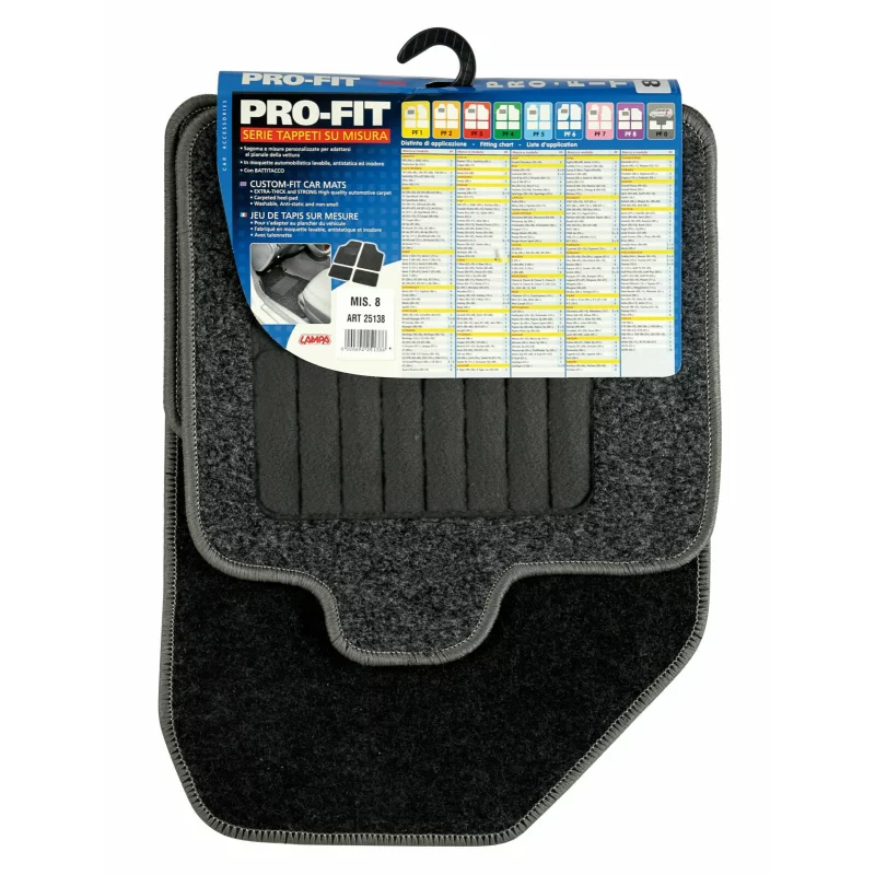 Covorașe auto din mochetă Pro-Fit PF-8, set 4 piese universale