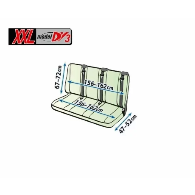 Huse scaun furgoneta 3 locuri Ares DV3-XXL, negre, jacquard