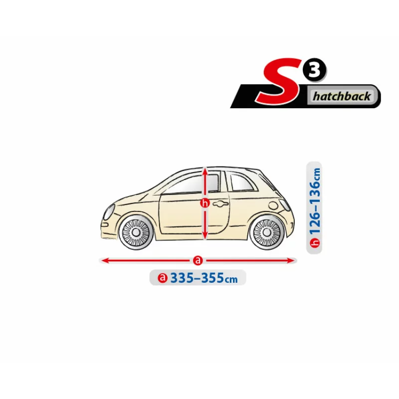 Prelata auto completa impermeabila Optimal Garage S3 pentru hatchback