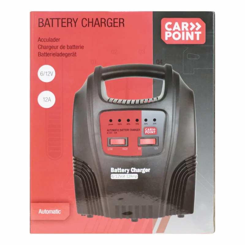 Redresor auto pentru acumulator Carpoint 12A, 6/12V, cu protectie
