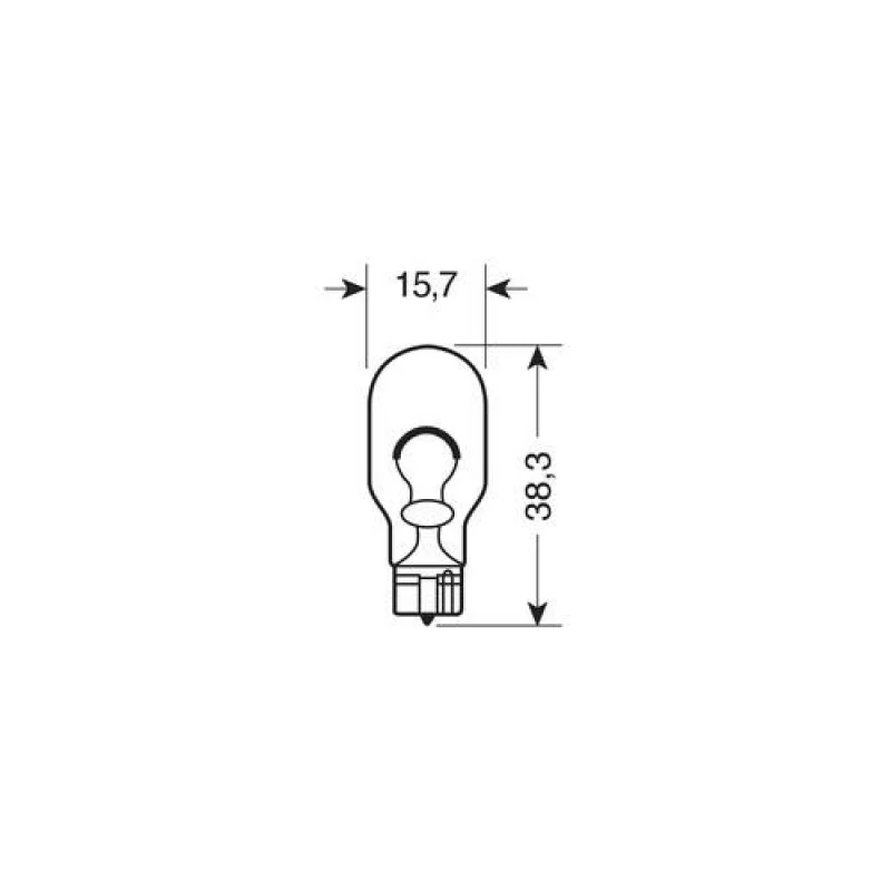 Bec auto Narva W16W 12V 16W cu soclu W2.1x9.5d pentru mers inapoi
