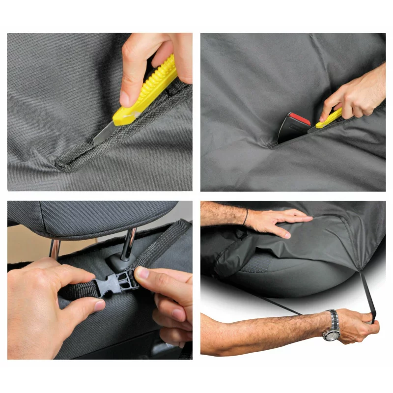 Husă protecție banchetă spate pentru animale, impermeabilă, 145x117 cm, Lampa