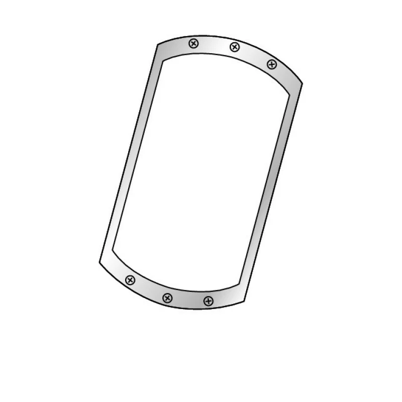 Ornament cromat din aluminiu pentru burduf schimbător auto, model P