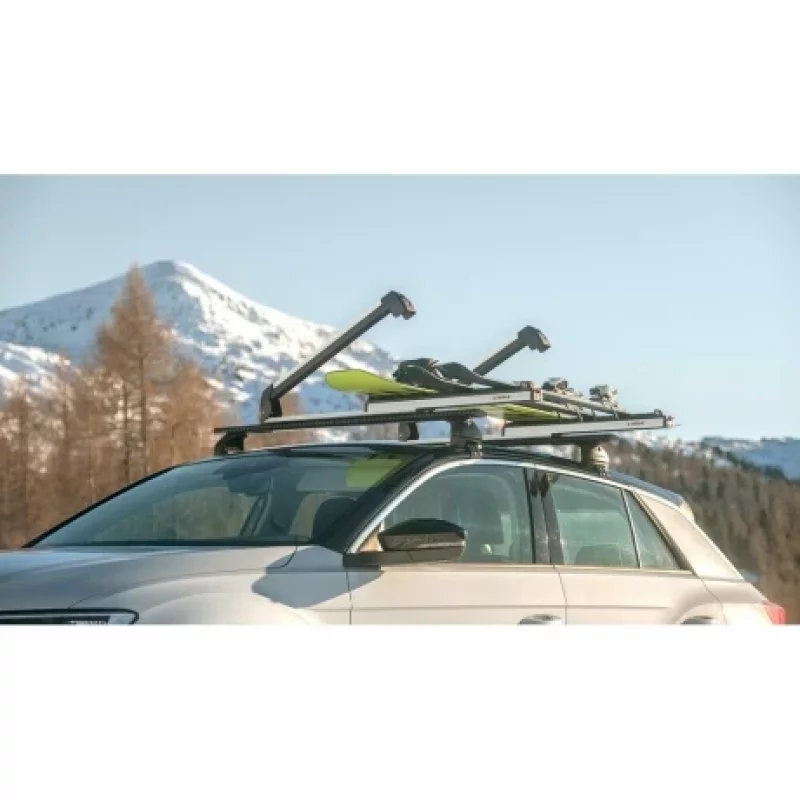 Suport schi auto glisant din aluminiu Pro-Slider EVO PS-60, argintiu
