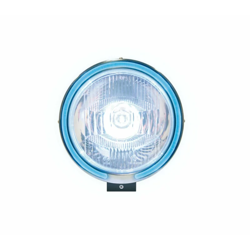 Proiector auto Angel Eyes albastru cu LED pozitie, 12/24V, H3, 55-150W