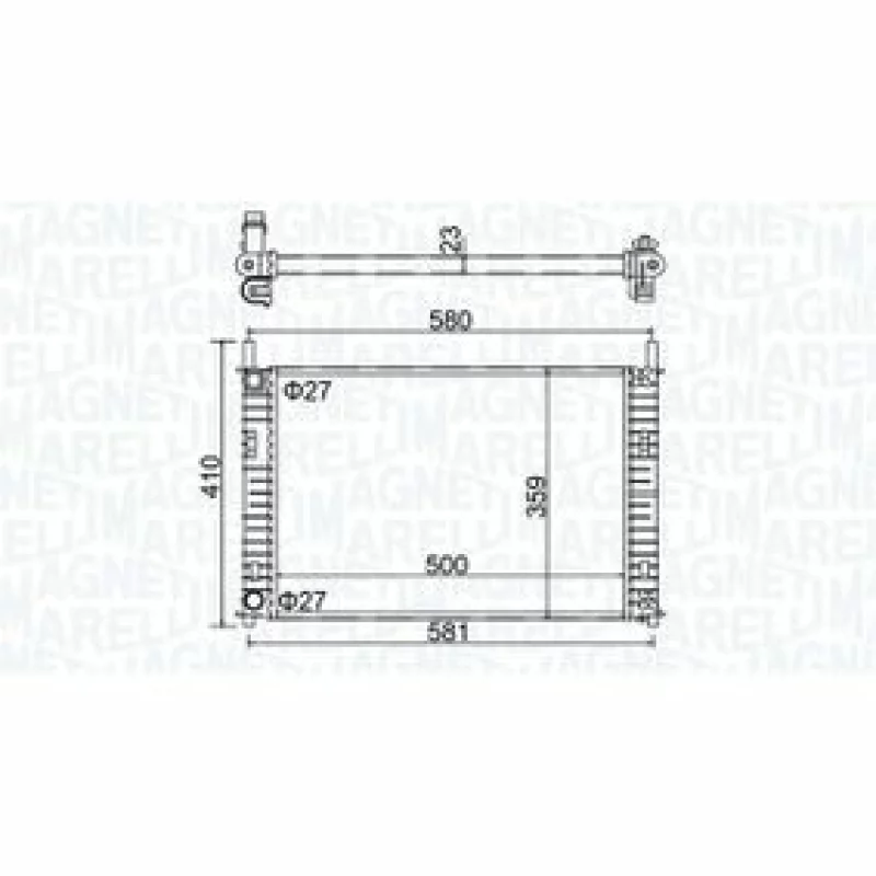 Radiator răcire motor Ford Fiesta 2001+ fără aer condiționat