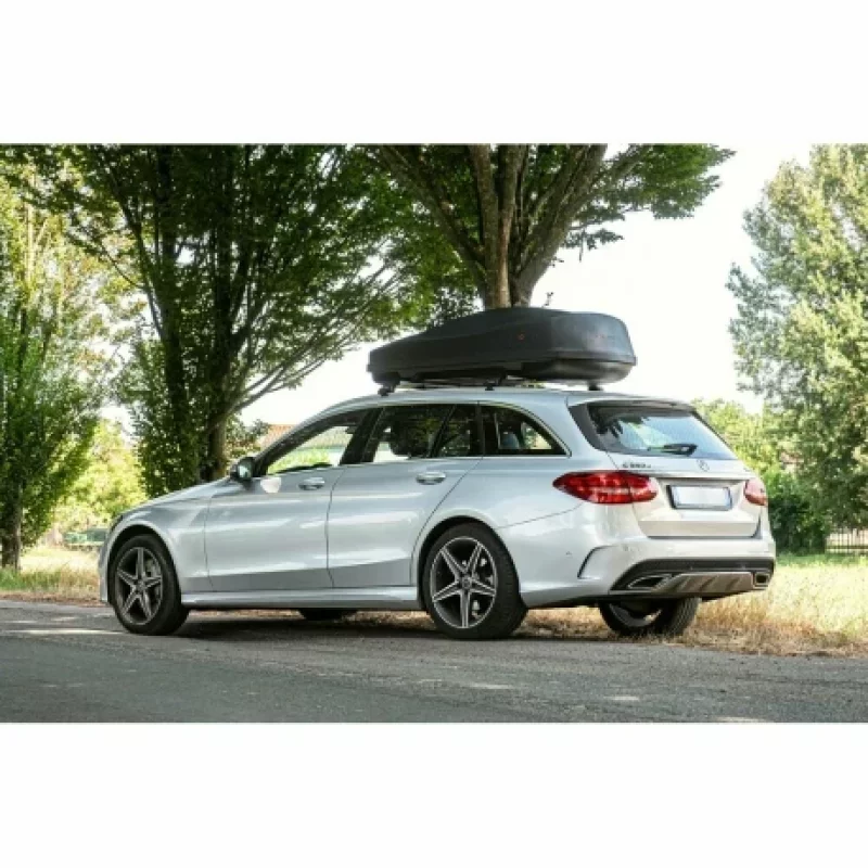 Cutie portbagaj auto Nordrive Box 400, 400L, negru lucios