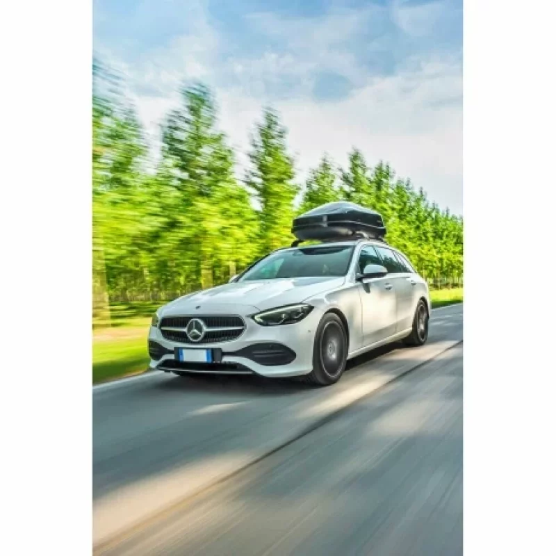 Cutie portbagaj auto Nordrive Box 480, 480L, negru lucios