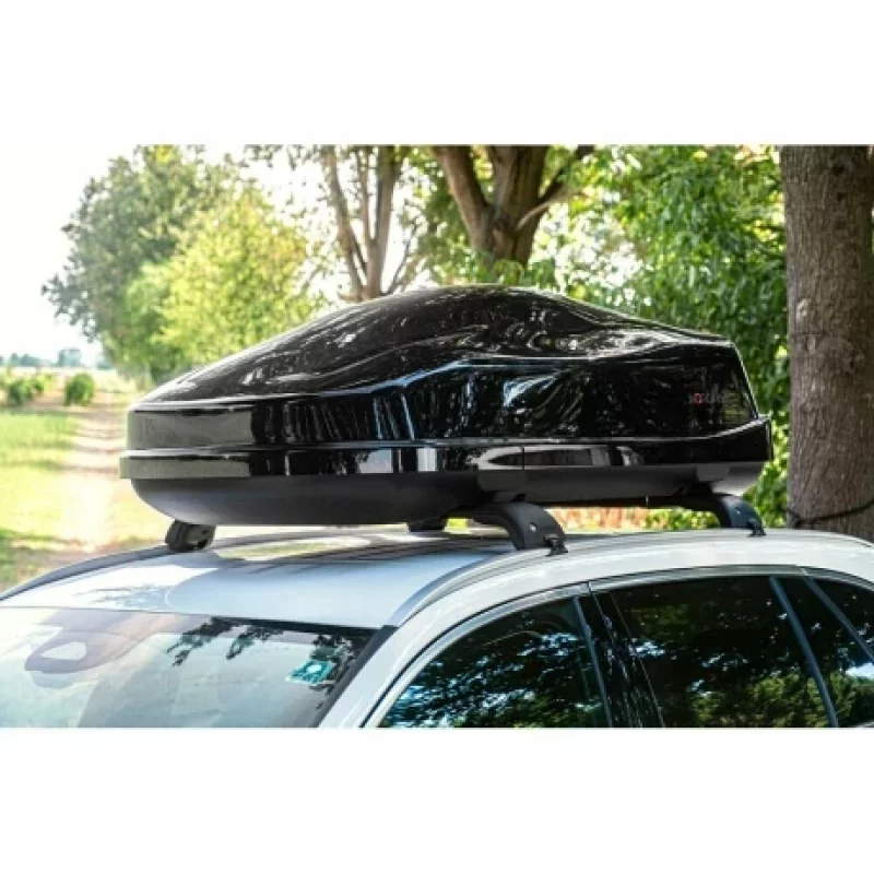 Cutie portbagaj auto Nordrive Box 480, 480L, negru lucios