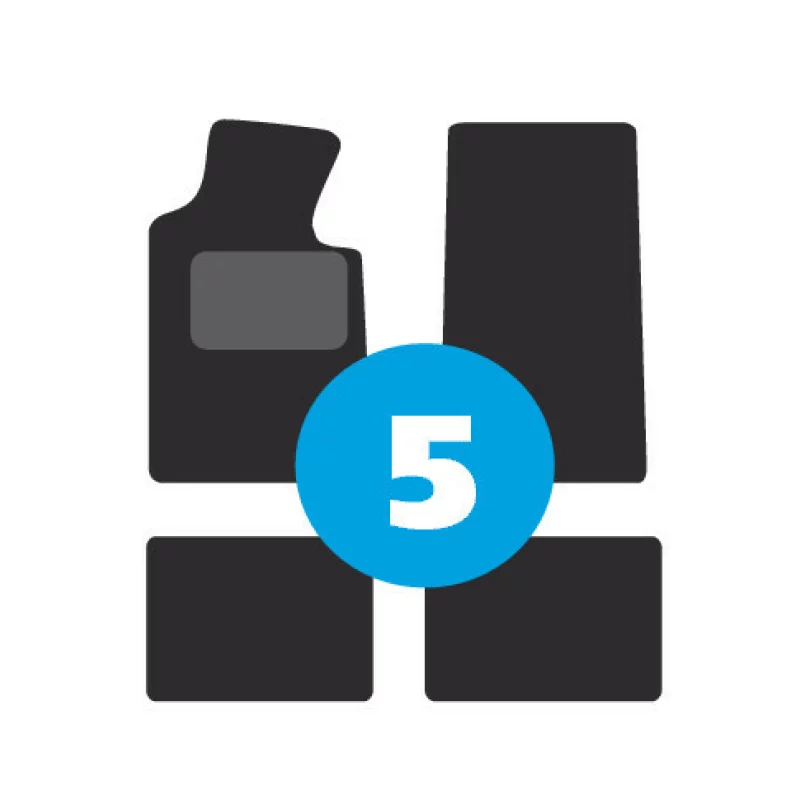 Covorase auto din mocheta Pro-Fit PF-5, set 4 piese, universale