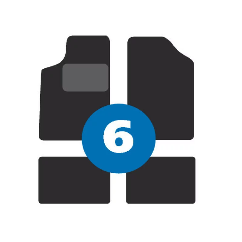 Covorașe auto din mochetă Pro-Fit PF-6, set 4 piese, universale