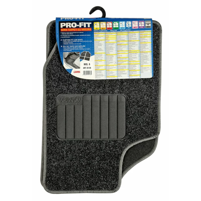 Covorașe auto din mochetă Pro-Fit PF-6, set 4 piese, universale
