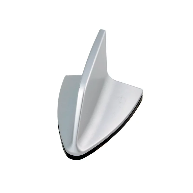 Imitație antenă GPS auto Fin Spoiler 2 argintie cu montaj adeziv 3M