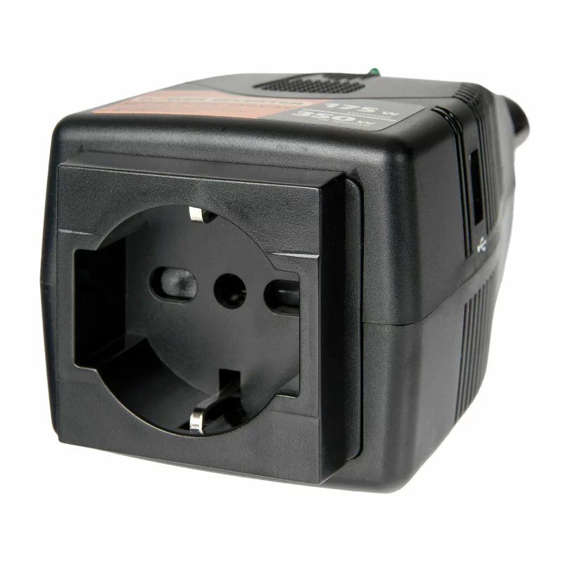 Invertor auto 12V la 220V 175W cu USB si protectii multiple Lampa