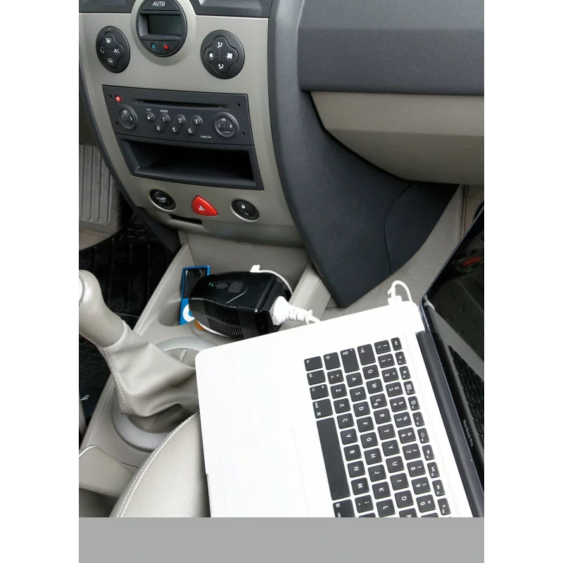 Invertor auto 12V la 220V 175W cu USB si protectii multiple Lampa