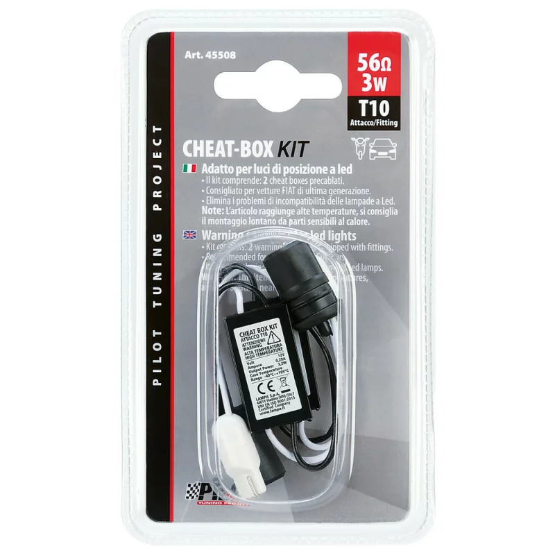 Kit anulare eroare bec ars LED T10 12V CANbus Cheat-Box, set 2 buc