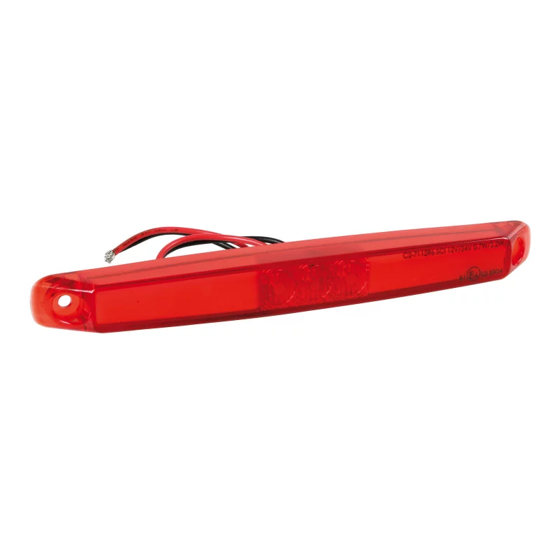 Lampa pozitie LED rosie cu efect neon 13 LED, 170x20 mm, 12/24V