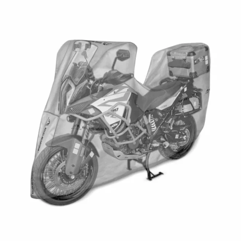 Prelată moto Basic Garage Adventure Box pentru motociclete cu top case