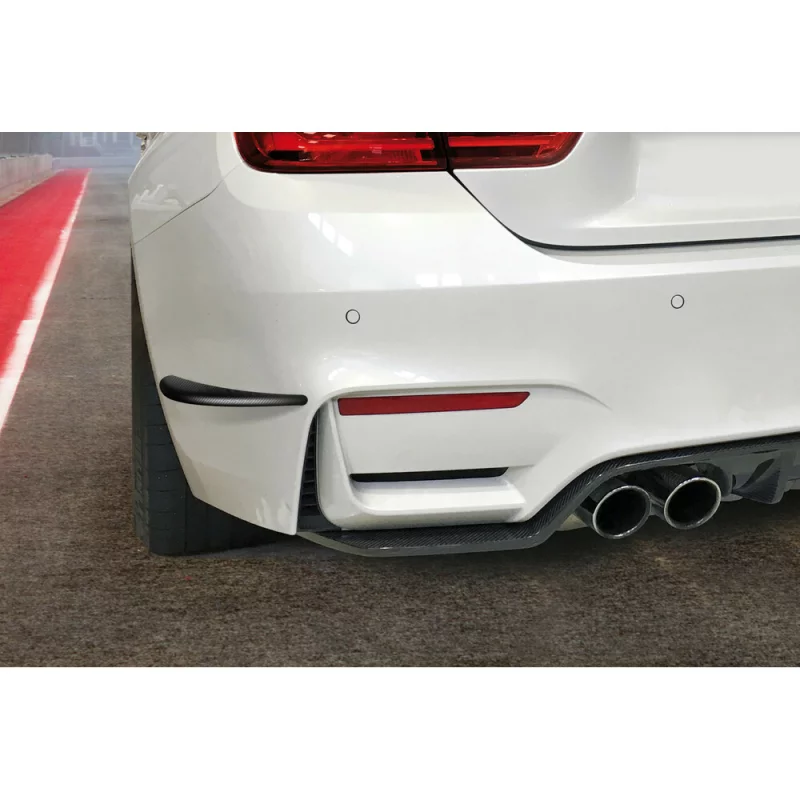 Protectoare spoiler auto Aero-Flaps M, 2 buc, 328x48 mm, negru carbon