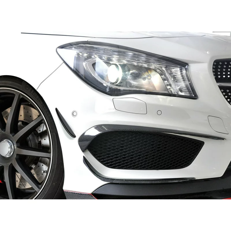 Protectoare spoiler auto Aero-Flaps S, 2 buc, 248x36 mm, negru carbon