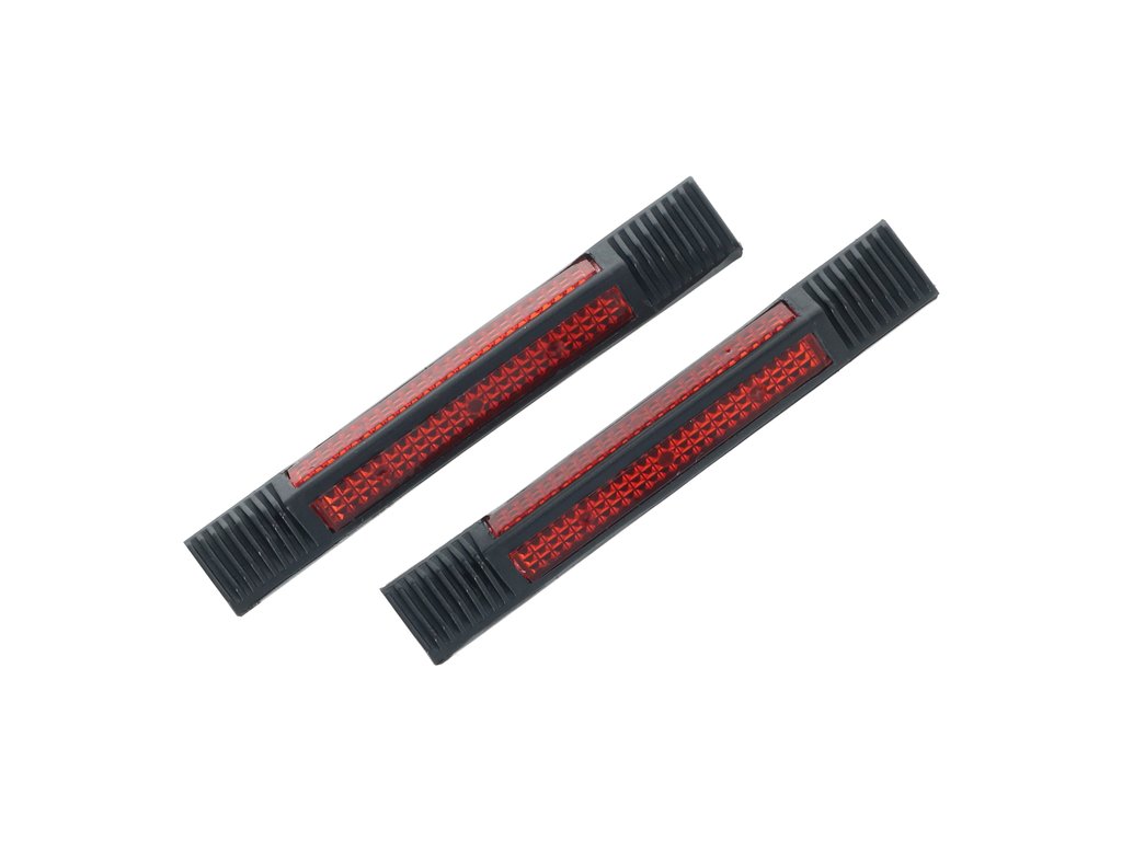 Aparatori usi auto Carpoint 14 cm cu element reflectorizant, set 2 buc