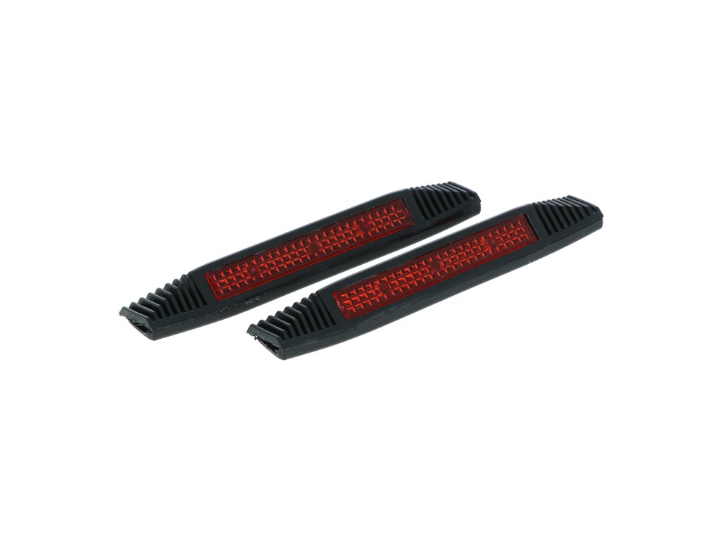 Aparatori usi auto Carpoint 14 cm cu element reflectorizant, set 2 buc