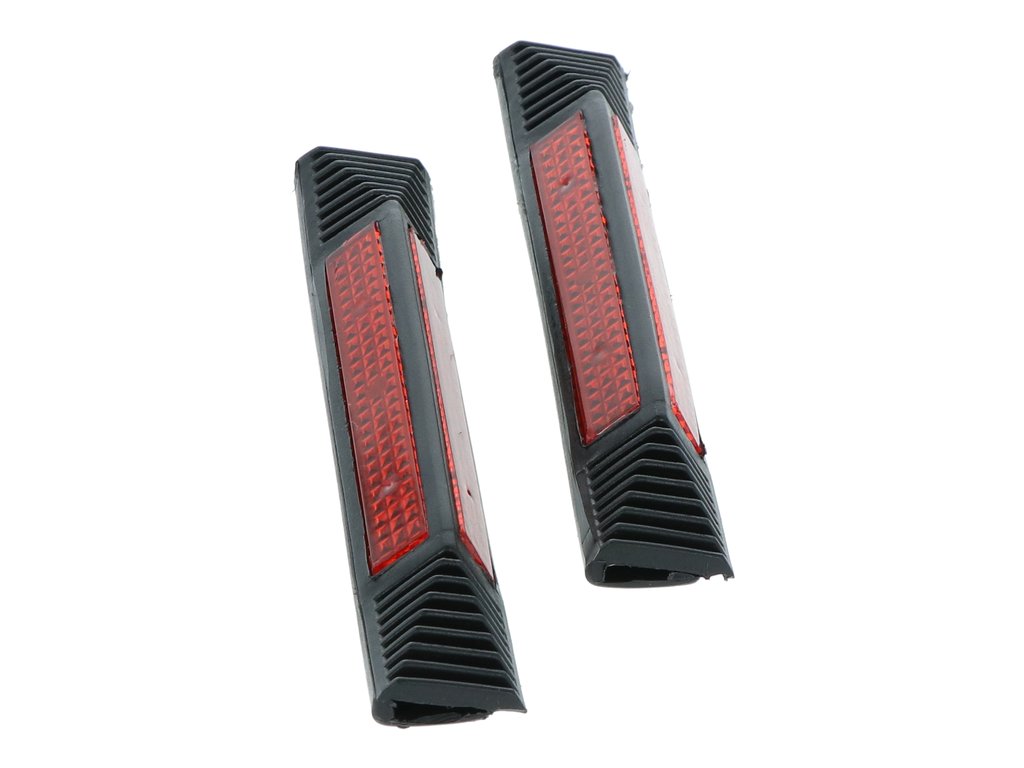 Aparatori usi auto Carpoint 14 cm cu element reflectorizant, set 2 buc