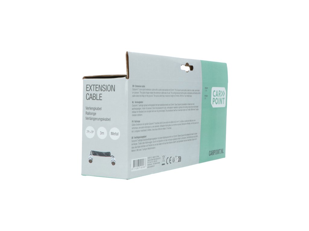 Cablu electric flexibil pentru remorca cu 7 pini si fisa metalica Carpoint