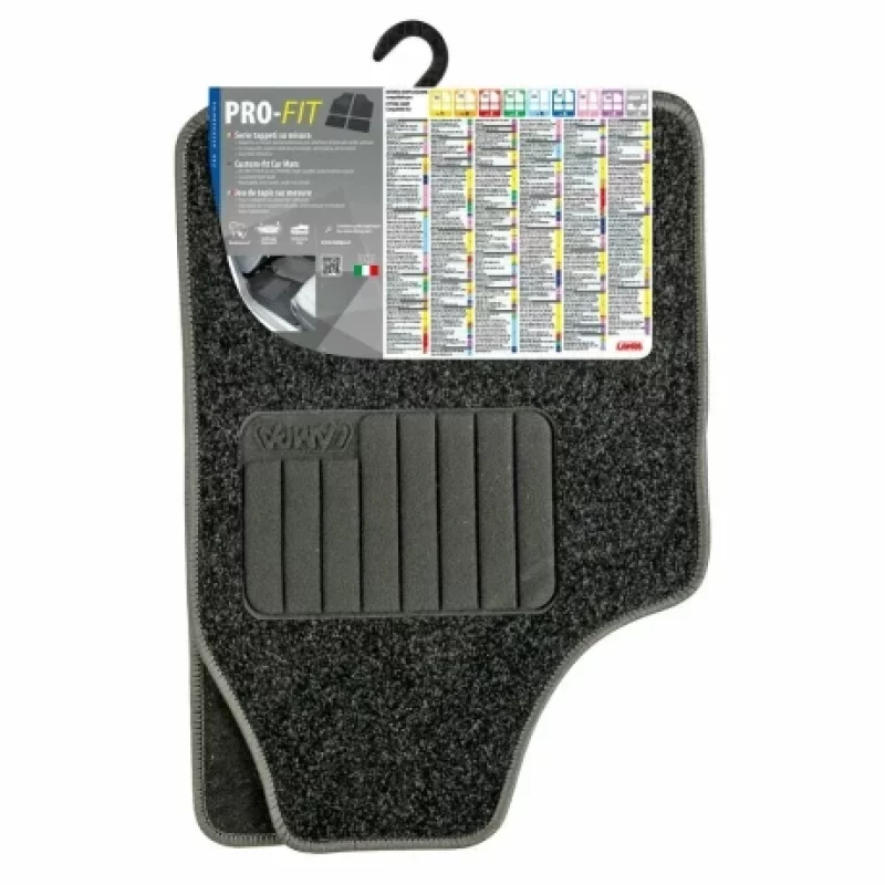Covorase auto din mocheta Pro-Fit PF-2, set 4 buc, gri antracit