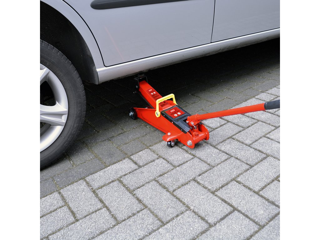 Cric hidraulic tip crocodil Carpoint 2T pe roti, ridicare 13-38 cm