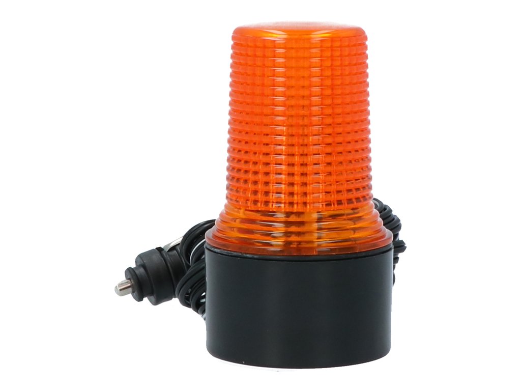Girofar auto magnetic Carpoint 12V cu bec Xenon, orange, 10 x 6 cm
