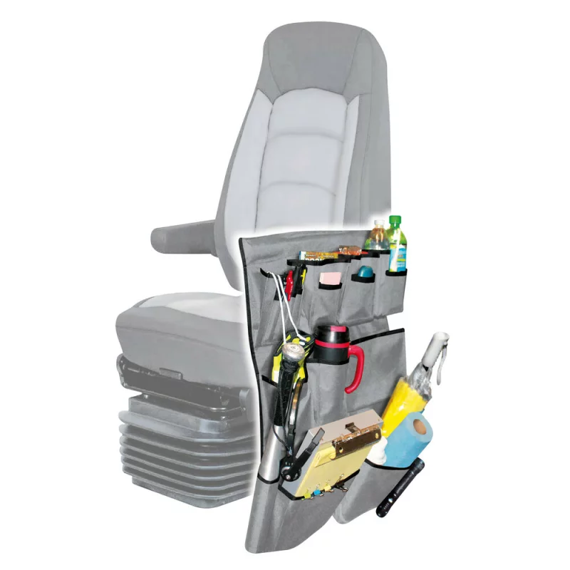 Organizator pentru cotiera camion Premium cu 11 buzunare, 54x65 cm, gri