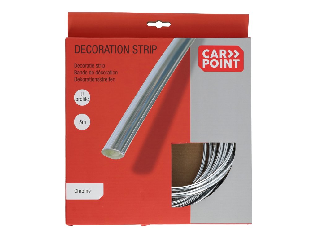 Ornament profil U Carpoint pentru protecția muchiilor uși și grile, 5 m