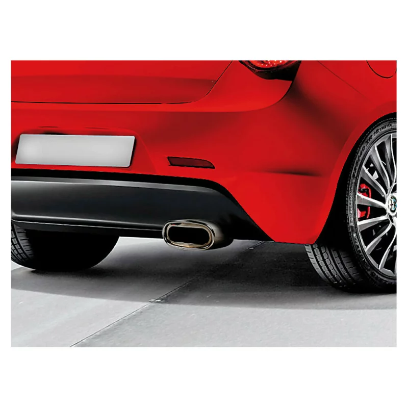 Ornament tobă eșapament TS-30 din inox lustruit, sunet sport, 28-36 mm