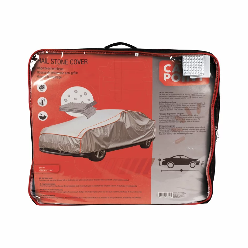 Prelată auto antigrindină mărimea M, 430x165x119 cm, protecție UV