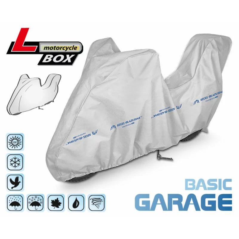Prelată motocicletă Basic Garage L pentru top box, protecție exterior