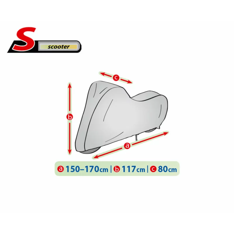 Prelată pentru scuter Mobile Garage S, protecție exterior, gri