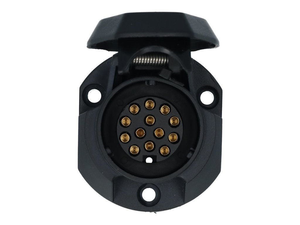Priza remorca auto Carpoint 12V cu 13 pini, plastic, tip Jager