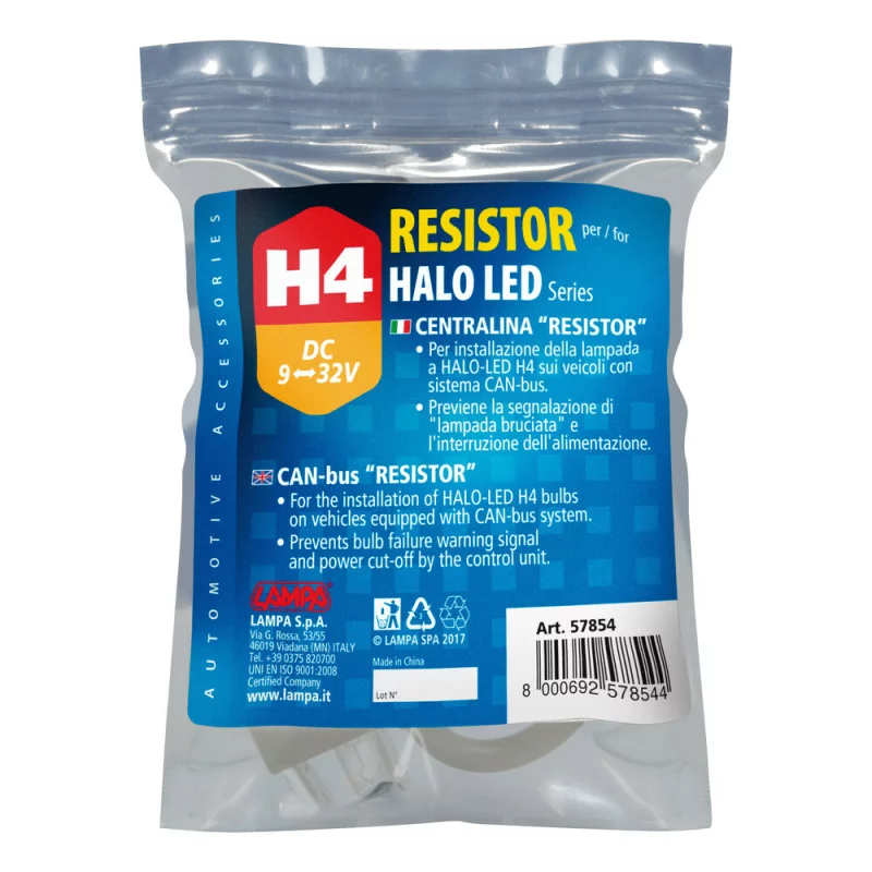 Rezistor Can-Bus H4 9-32V pentru becuri Halo LED Serie 1/3