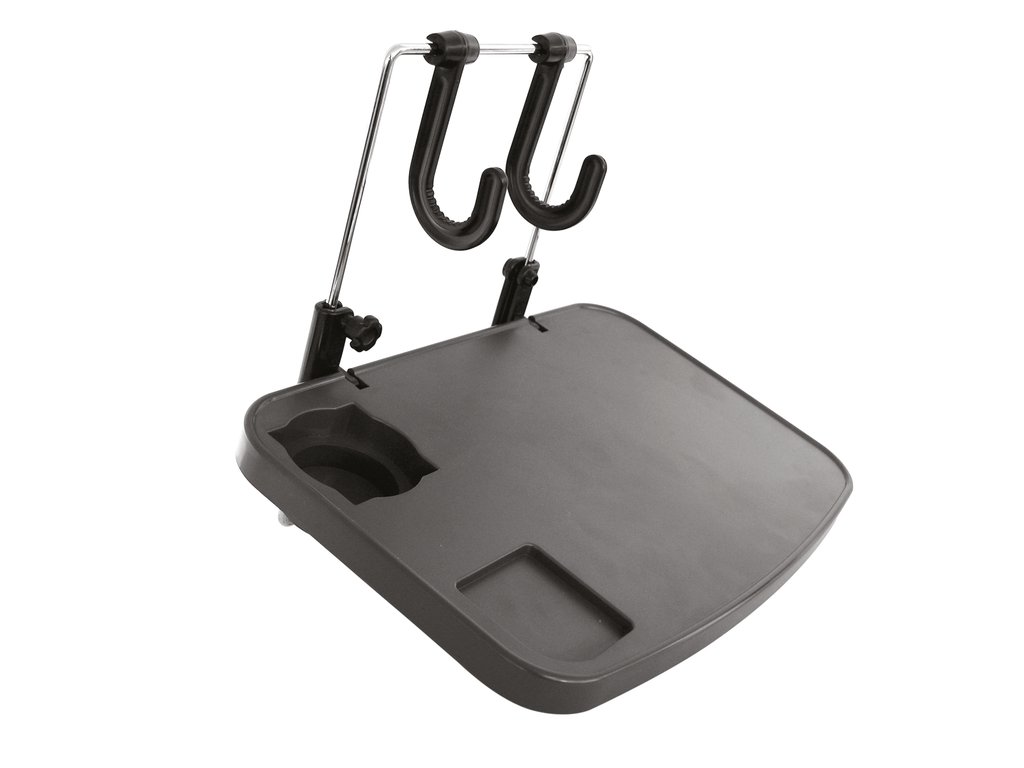 Suport multifunctional auto Carpoint pentru laptop , bauturi, mancare cu fixare pe volan sau spatarul scaunului, sustine pana la 10kg