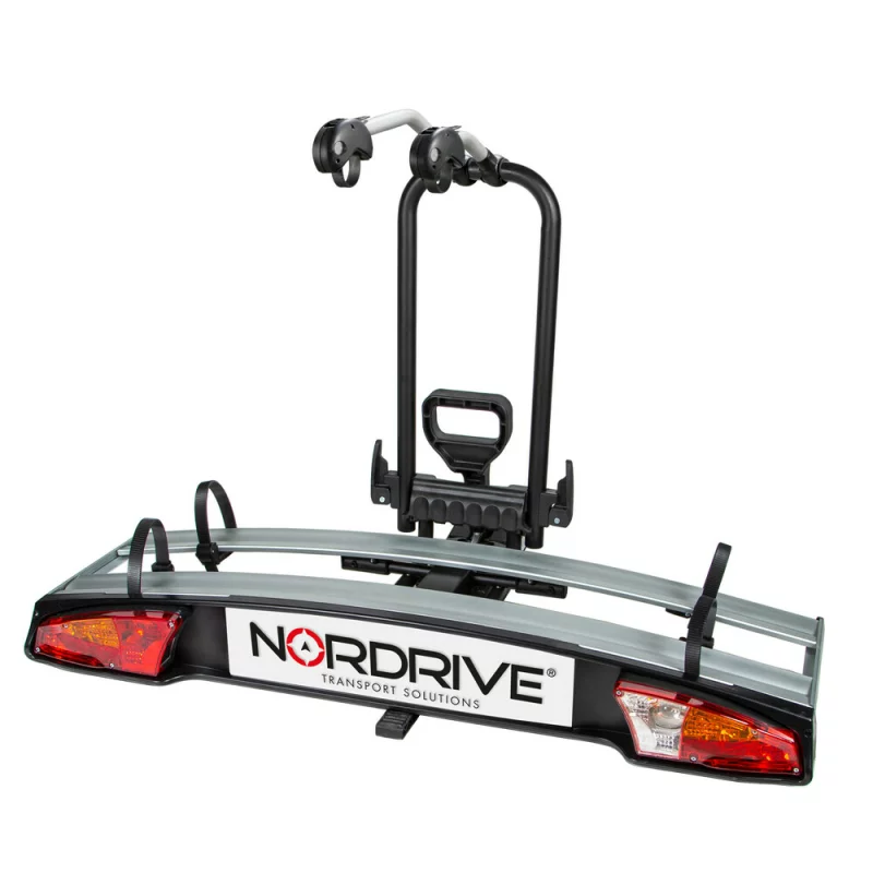 Suport biciclete pe carlig Nordrive Wave 2 pentru 2 biciclete, pliabil