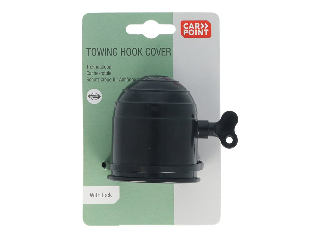 Capac sfera Carpoint pentru carlig remorcare auto, plastic cu blocare, negru