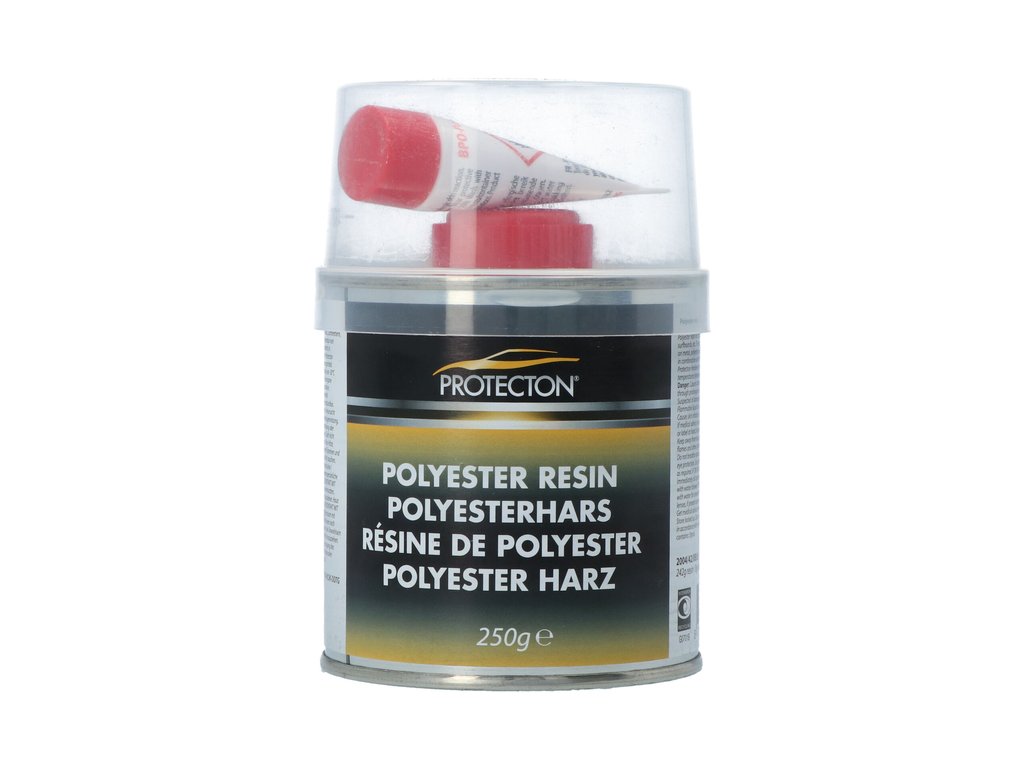 Chit poliester Protecton 250 g, set reparație caroserie cu întăritor