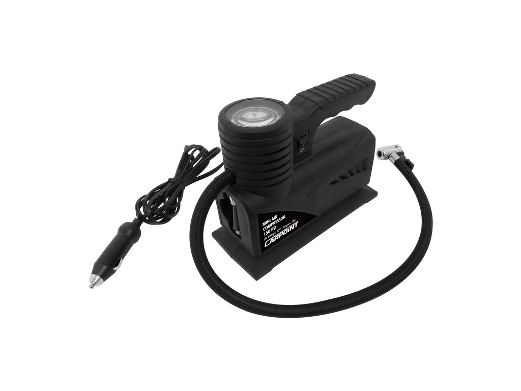 Compresor auto Carpoint 12V 150 PSI cu manometru si cablu 2 m