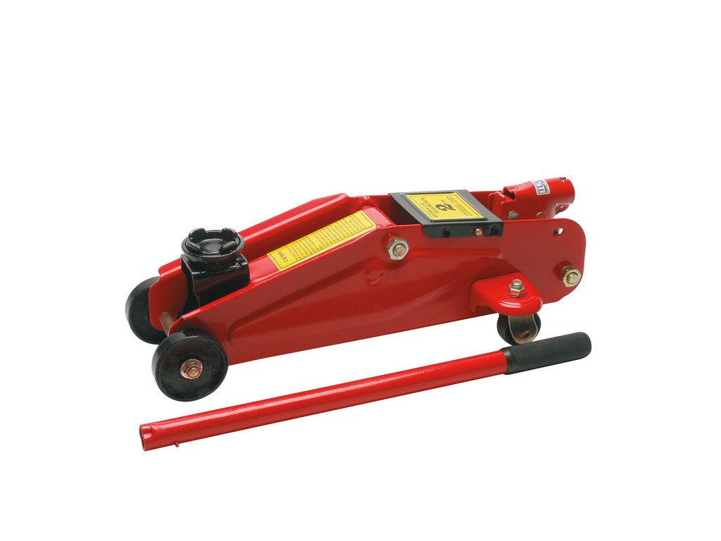 Cric hidraulic tip crocodil Carpoint 2T cu roti si 2 suporti de sustinere